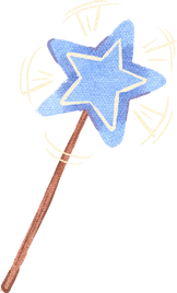 Stylized Watercolor Magic Wand