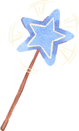 Stylized Watercolor Magic Wand